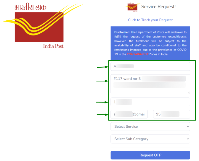 Step 2 - Fill all the Contact Details