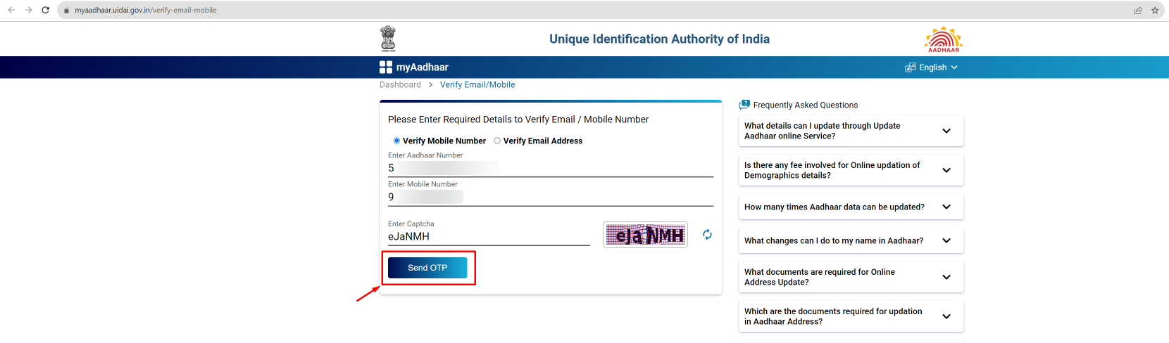 Step 6 - Send and Verify OTP