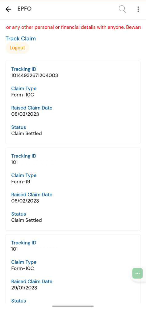 Step 6 - Track Claim Status