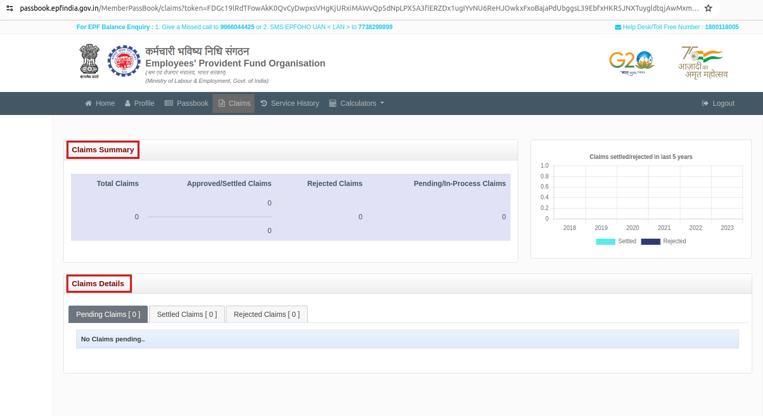 Step 7 - Claims summary and details