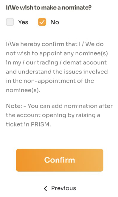 Step-4.1 Adding a nominee option