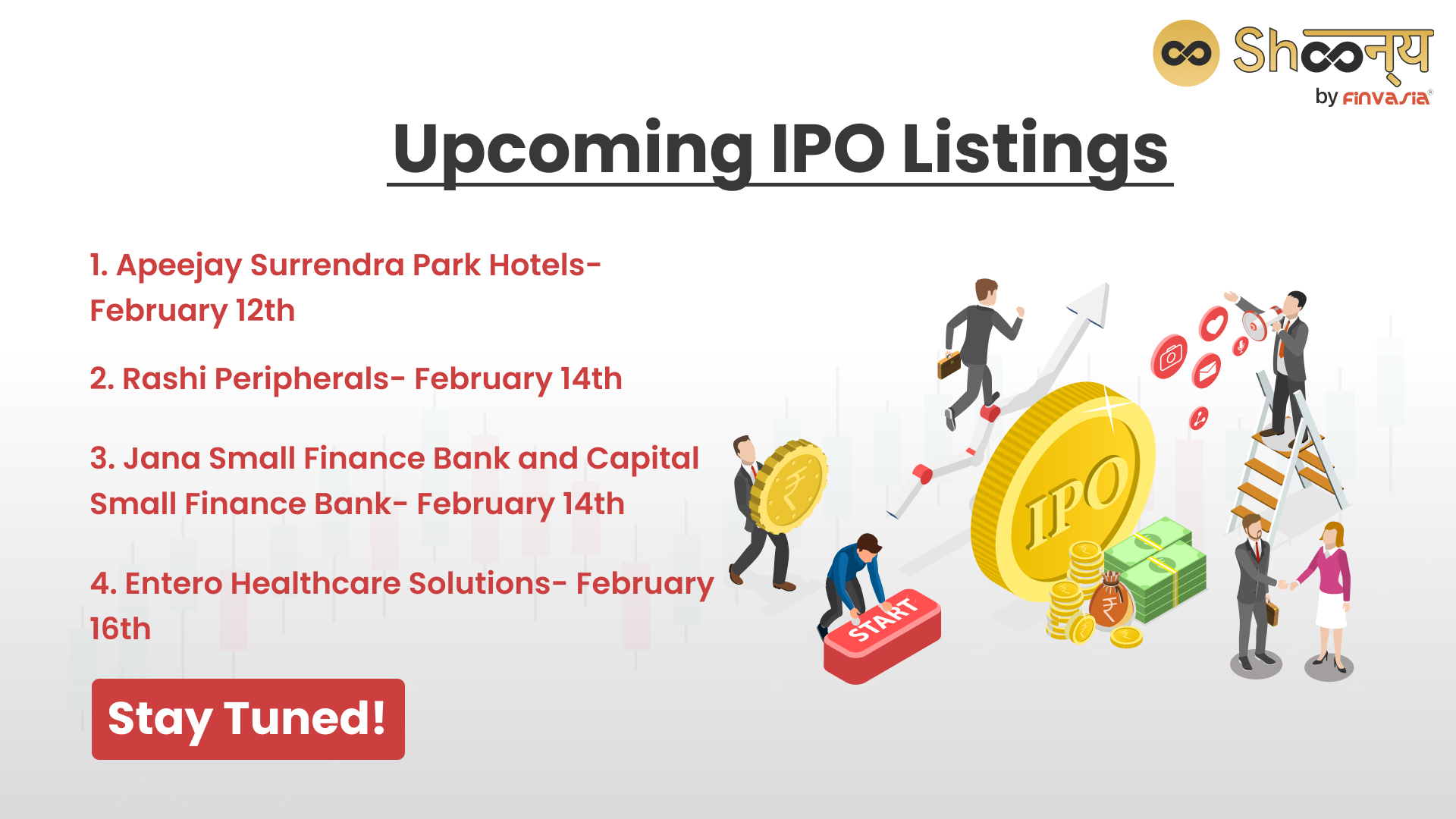 Upcoming IPOs and Listings